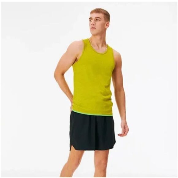 NWT Outdoor Voices Seamless Tank In Green Apple Men’s XL - Picture 1 of 8